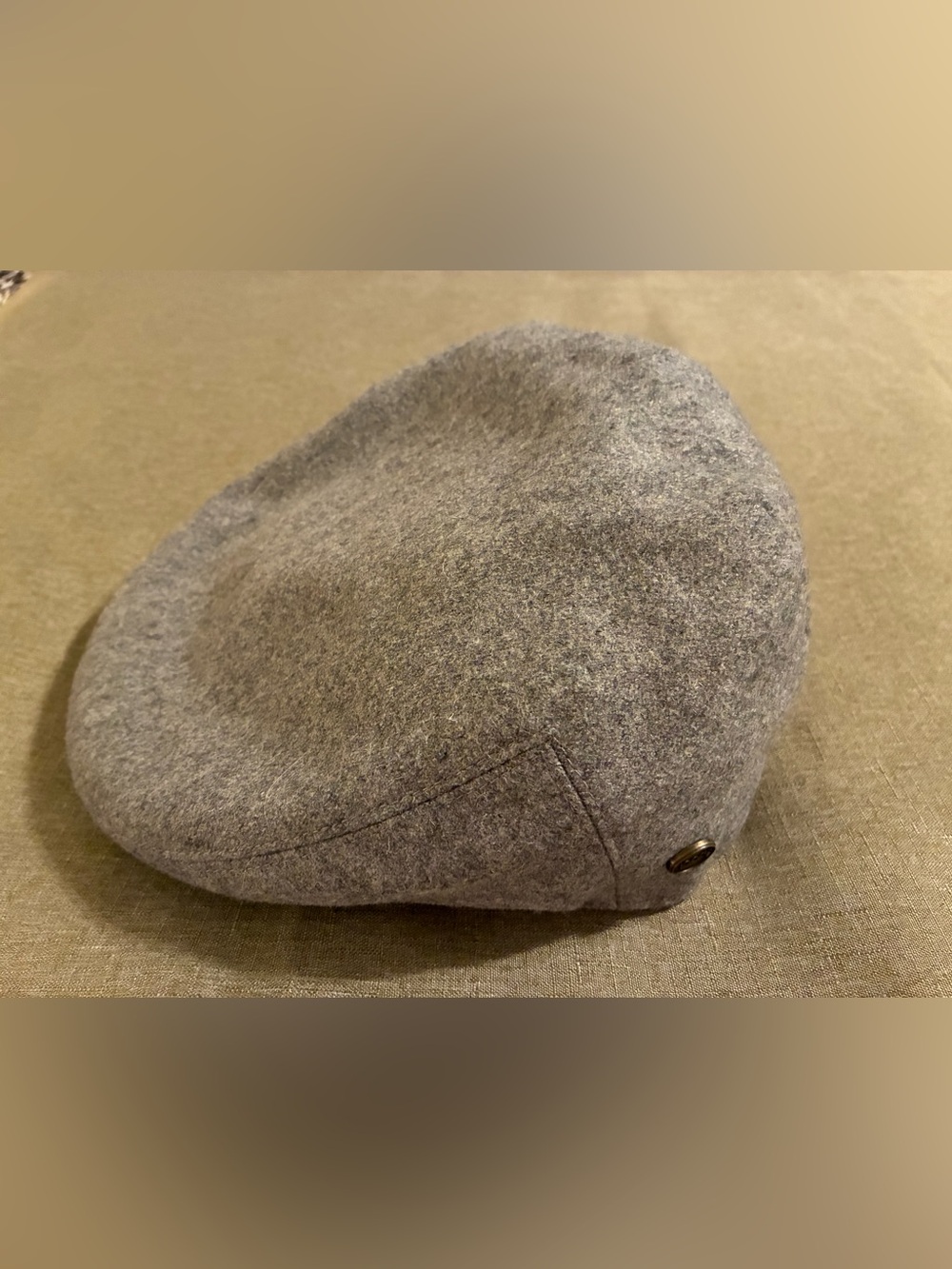 Epoch American Classics Gray Wool Ivy Flat Jeff Cap Newsboy Hat Indie Size M EUC